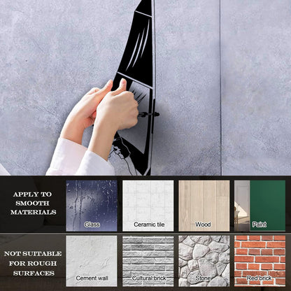 Vinyl Art Sticker Windsurfing Windsurfer Water Extreme Sport Equipped With Transfer Film Kit