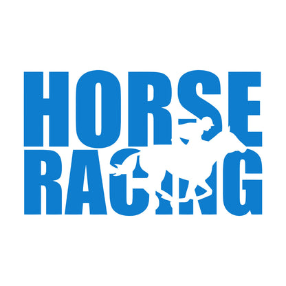 Wall Stickers Paster Paper Words Horse Rider Racing Horseback Equestrian Sport Window Decals