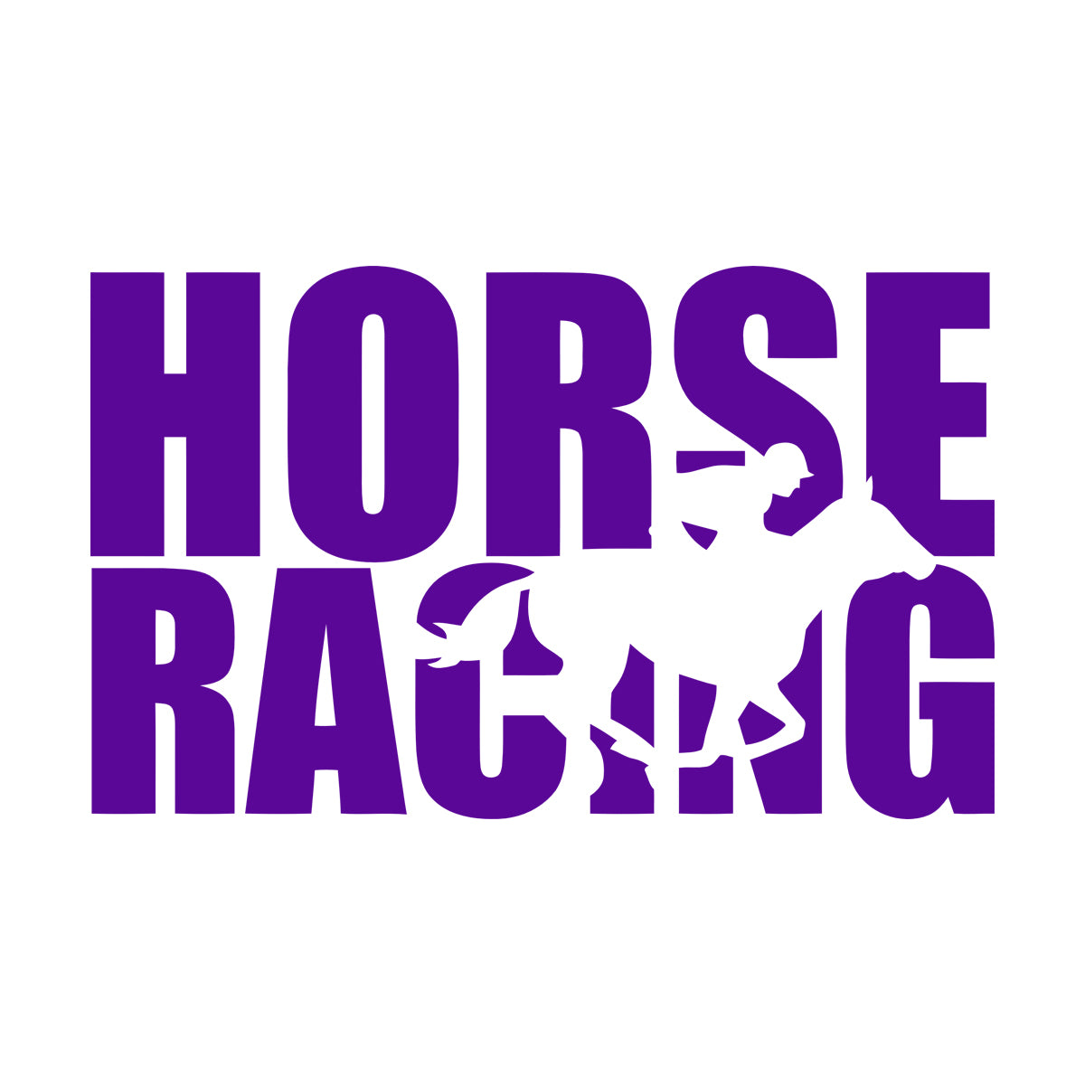 Wall Stickers Paster Paper Words Horse Rider Racing Horseback Equestrian Sport Window Decals