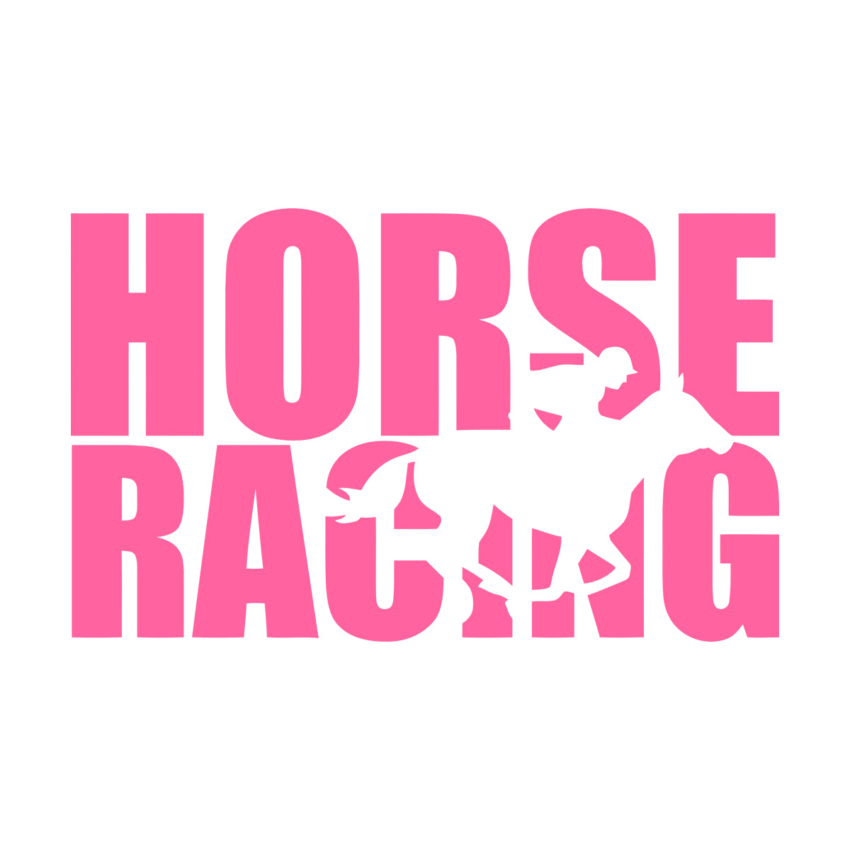 Wall Stickers Paster Paper Words Horse Rider Racing Horseback Equestrian Sport Window Decals