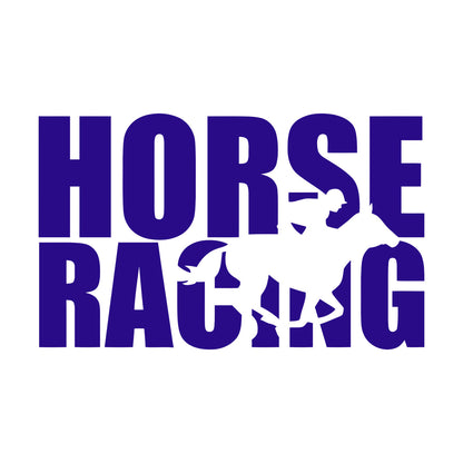 Wall Stickers Paster Paper Words Horse Rider Racing Horseback Equestrian Sport Window Decals