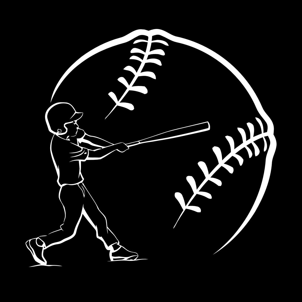 Mural And Wall Vinyl Decal Baseball Game American Bat Ball Glove Sports Can Modify And Add Information