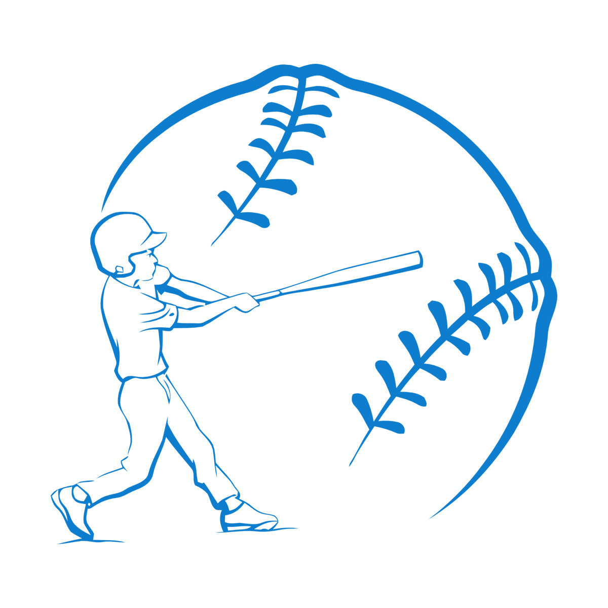 Mural And Wall Vinyl Decal Baseball Game American Bat Ball Glove Sports Can Modify And Add Information