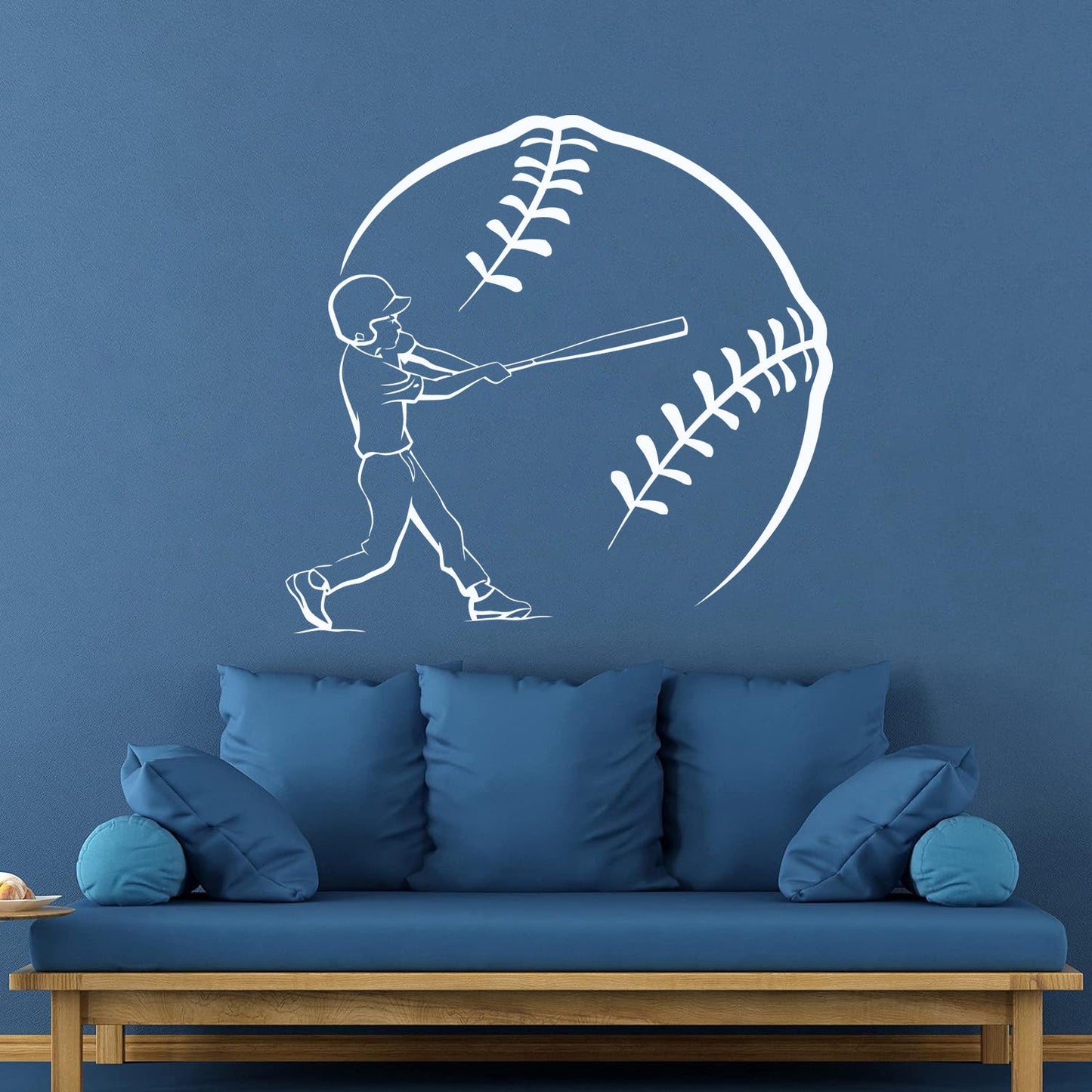 Mural And Wall Vinyl Decal Baseball Game American Bat Ball Glove Sports Can Modify And Add Information