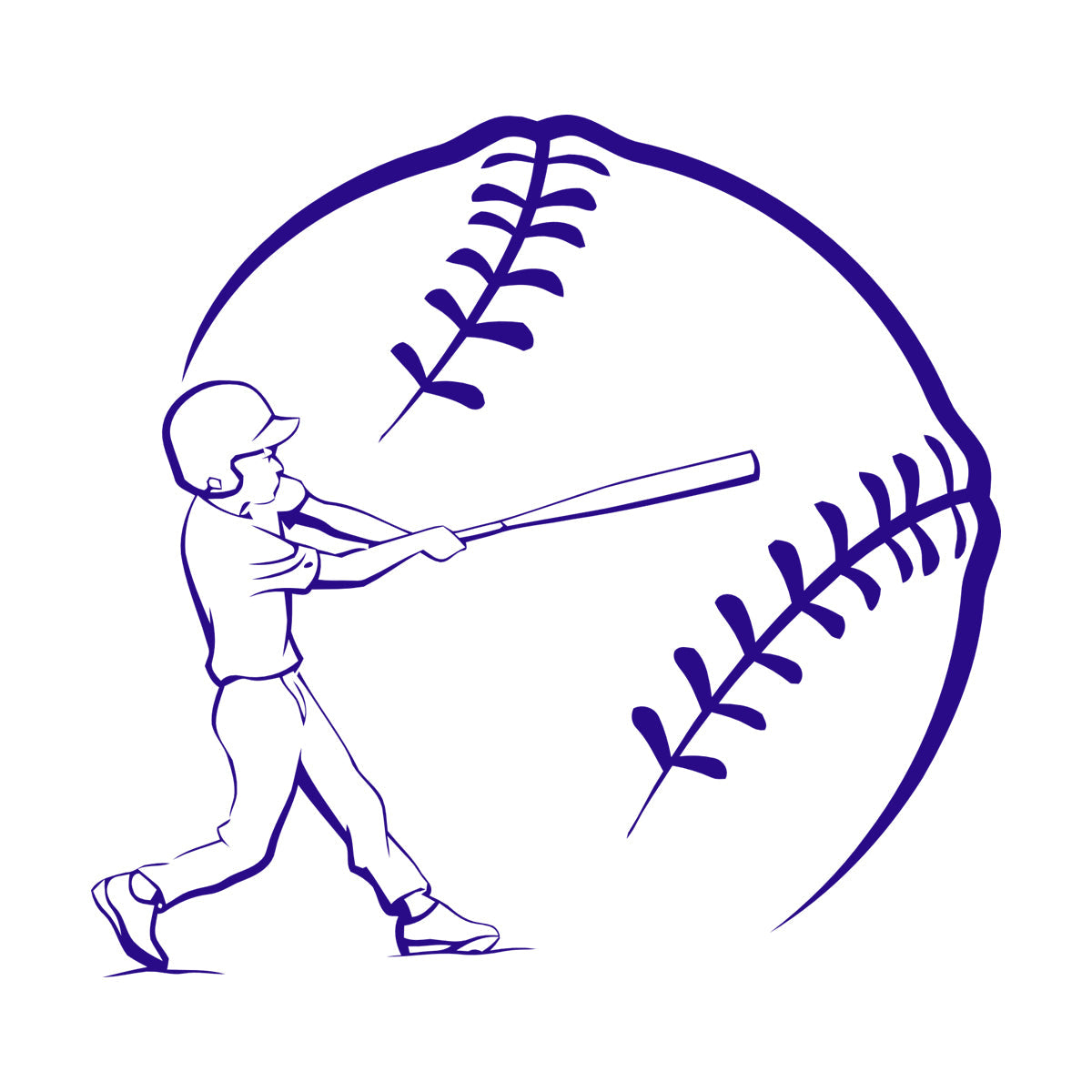 Mural And Wall Vinyl Decal Baseball Game American Bat Ball Glove Sports Can Modify And Add Information