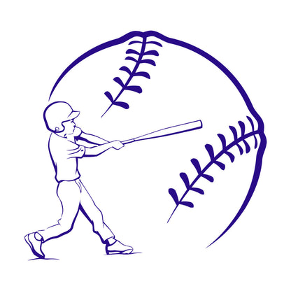 Mural And Wall Vinyl Decal Baseball Game American Bat Ball Glove Sports Can Modify And Add Information