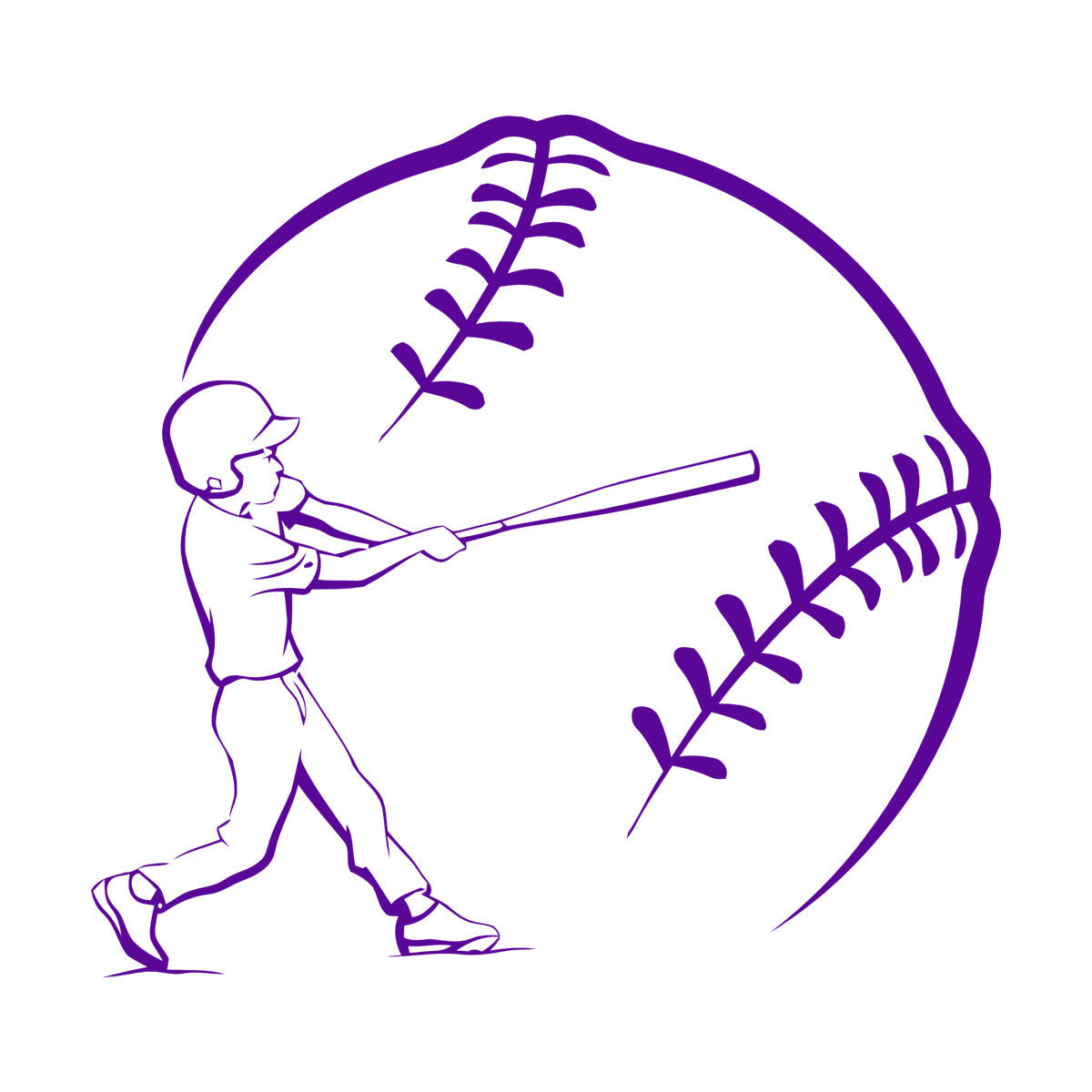 Mural And Wall Vinyl Decal Baseball Game American Bat Ball Glove Sports Can Modify And Add Information