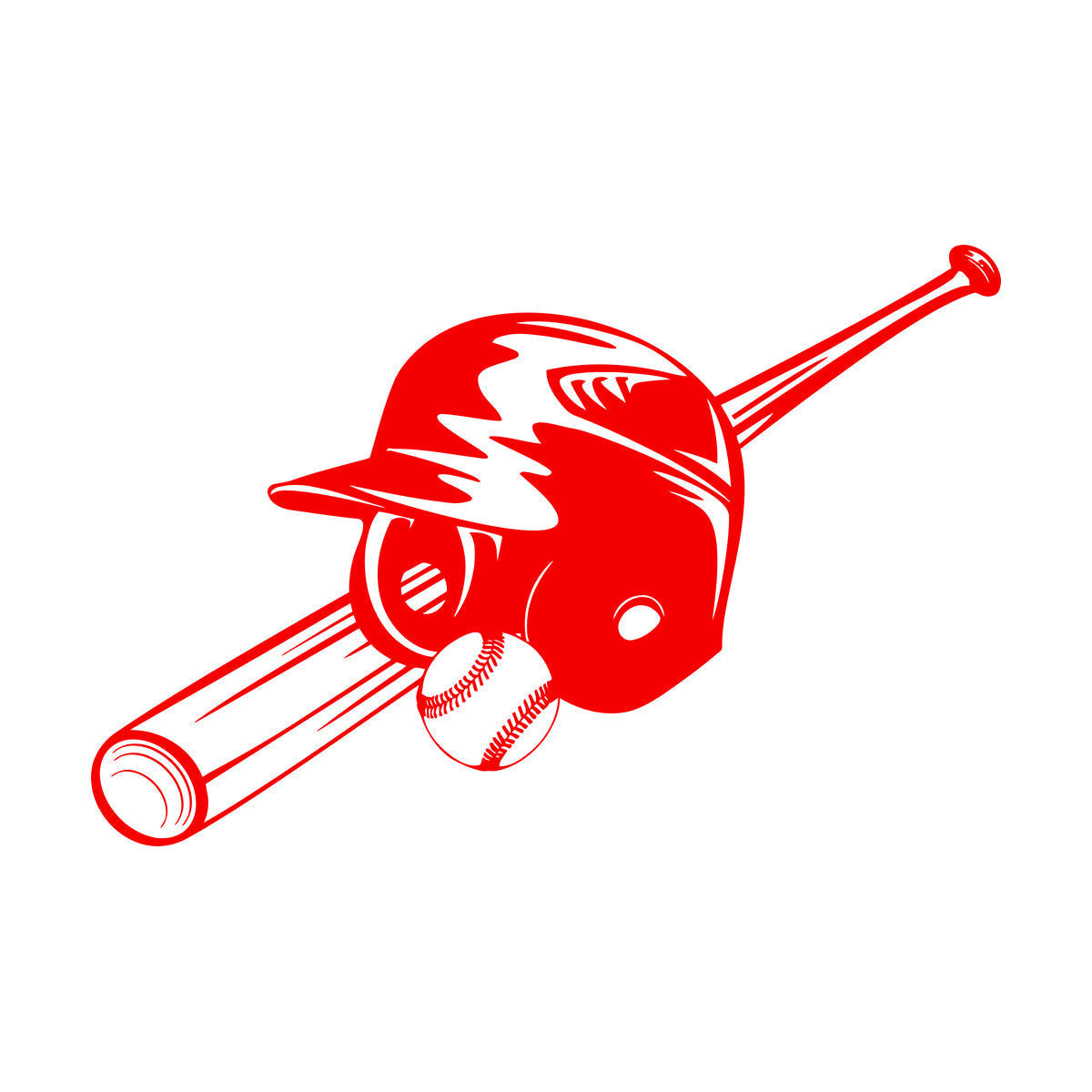 Wall Stickers Paster Paper Baseball Bat Ball Hat Sports Boy Art Decoration