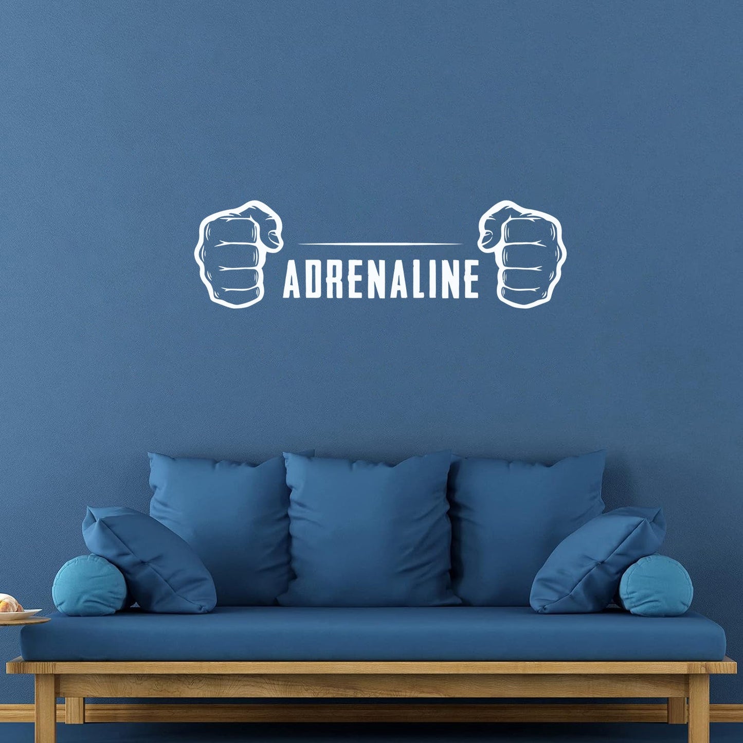 Lettering Decals Adrenaline Fighting Fight Club Hand Sports Training Removable Without Leaving Glue