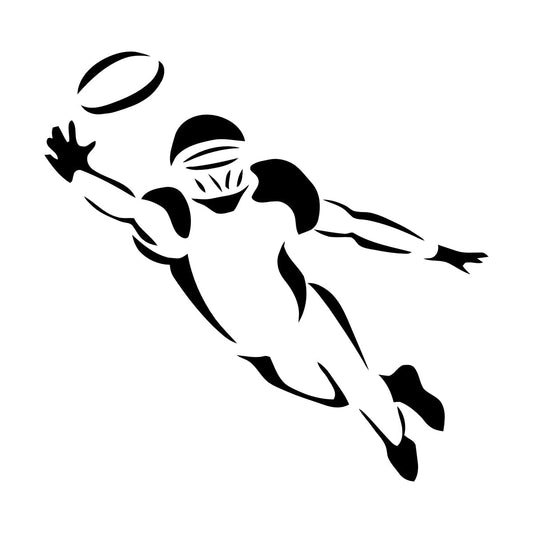 American Football Player Sports Fan Kids Lettering Stickers Do Not Damage The Wall Surface