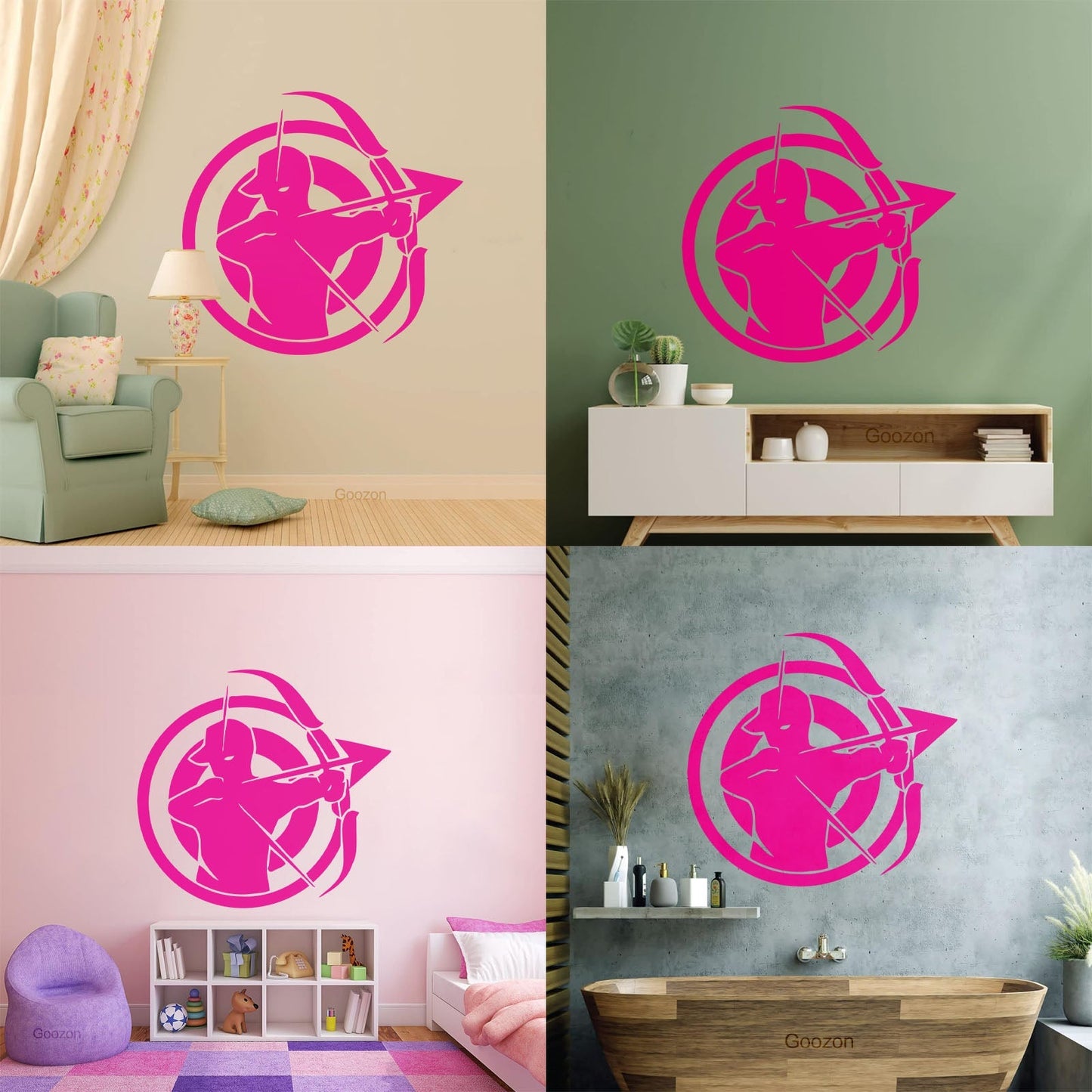 Wall Vinyl Sticker Decor Archer Shooter Target Sport Personalized Customization