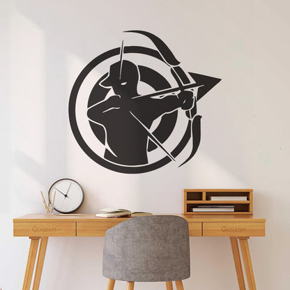 Wall Vinyl Sticker Decor Archer Shooter Target Sport Personalized Customization
