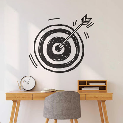 Fine Carving Stickers Arrow Bow Target Sport Can Modify And Add Information