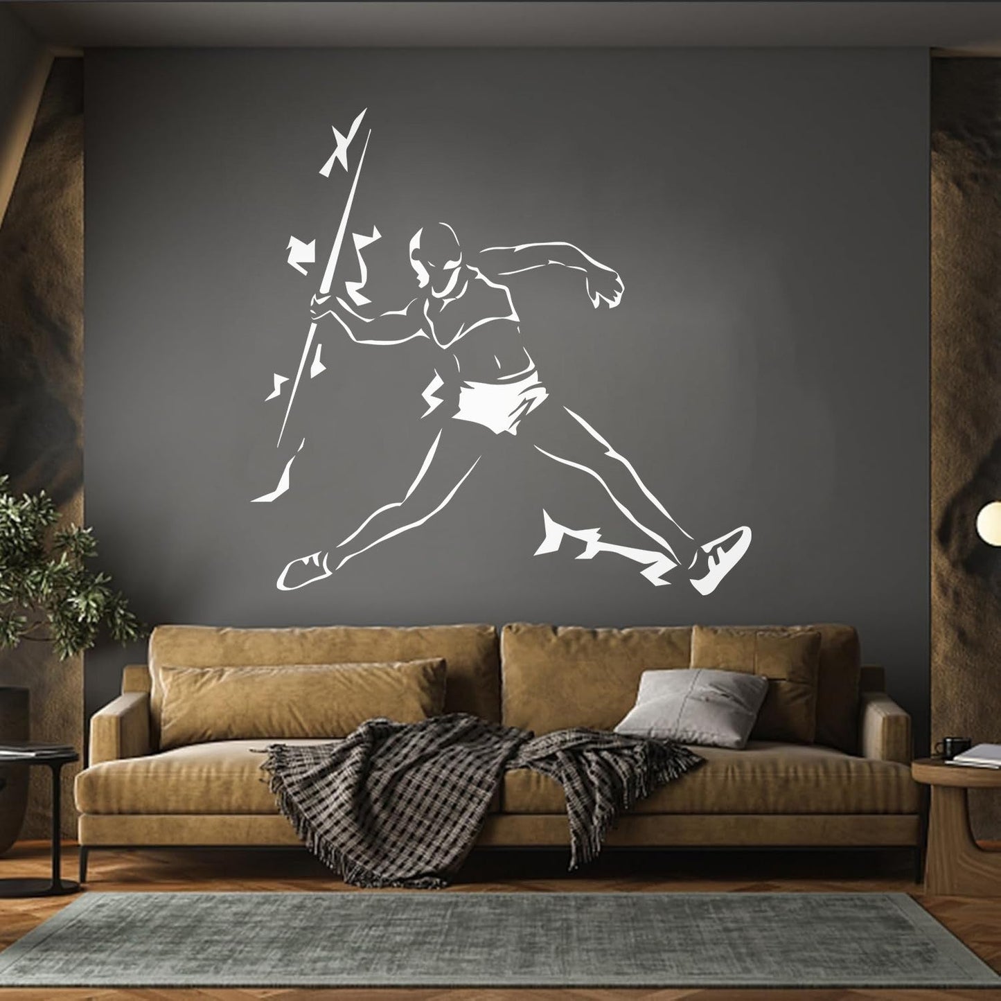 Engraving Stickers Athletics Javelin Throwing Sports Competitions Athlete Window Decals