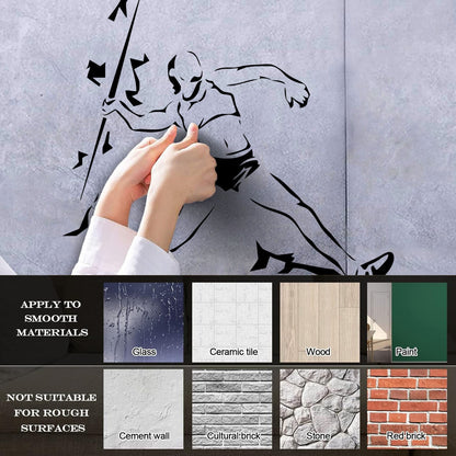 Engraving Stickers Athletics Javelin Throwing Sports Competitions Athlete Window Decals