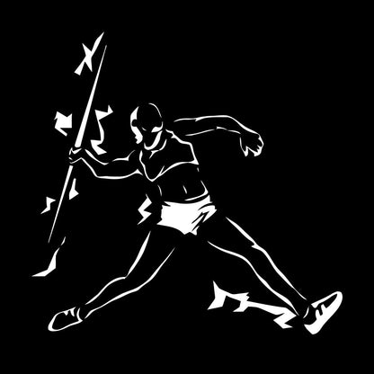 Engraving Stickers Athletics Javelin Throwing Sports Competitions Athlete Window Decals