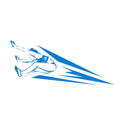 Lettering Decals Athletics Jumping Sports Competitions Athlete Glass Stickers