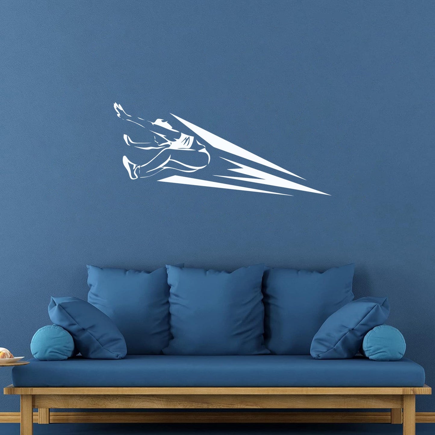 Lettering Decals Athletics Jumping Sports Competitions Athlete Glass Stickers