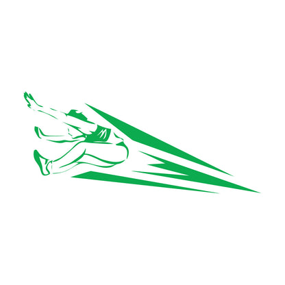 Lettering Decals Athletics Jumping Sports Competitions Athlete Glass Stickers