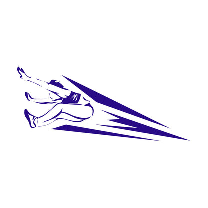 Lettering Decals Athletics Jumping Sports Competitions Athlete Glass Stickers