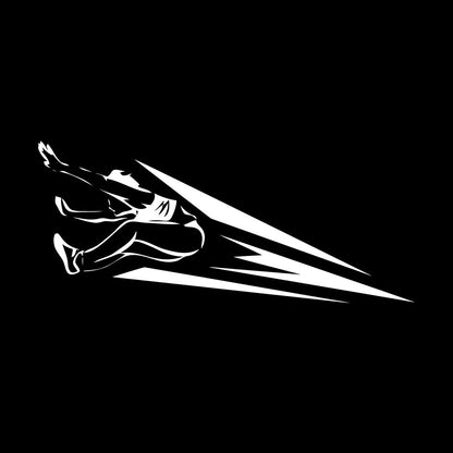 Lettering Decals Athletics Jumping Sports Competitions Athlete Glass Stickers