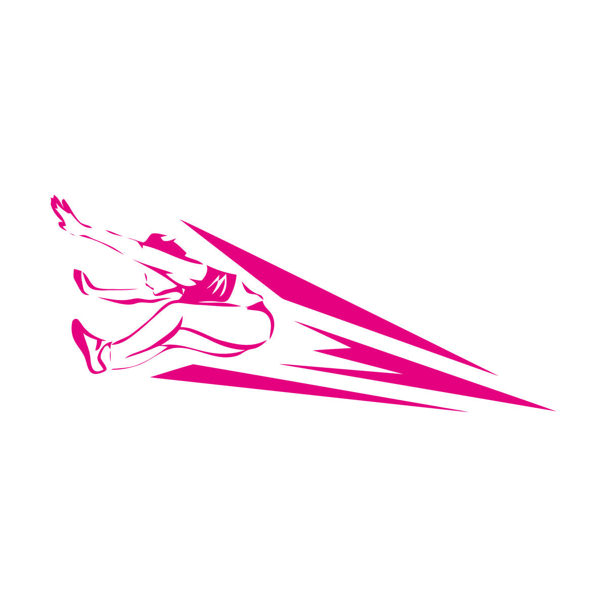 Lettering Decals Athletics Jumping Sports Competitions Athlete Glass Stickers