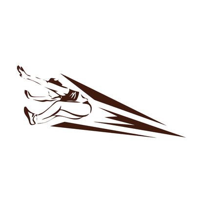 Lettering Decals Athletics Jumping Sports Competitions Athlete Glass Stickers
