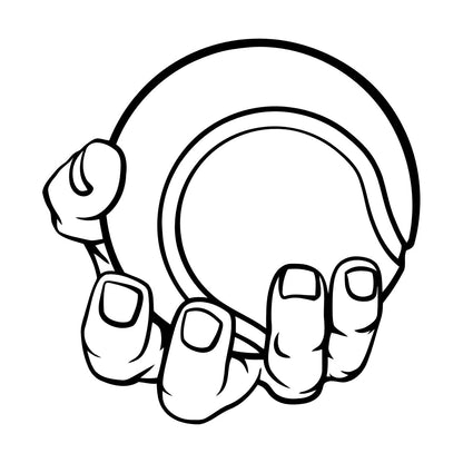 Ball Baseball Hand Sport Game Player Wall Decals Paster Paper Removable Without Leaving Glue