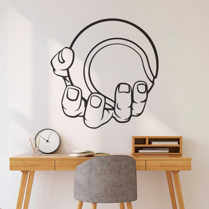 Ball Baseball Hand Sport Game Player Wall Decals Paster Paper Removable Without Leaving Glue