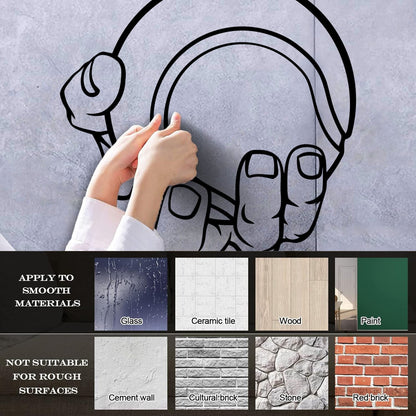 Ball Baseball Hand Sport Game Player Wall Decals Paster Paper Removable Without Leaving Glue