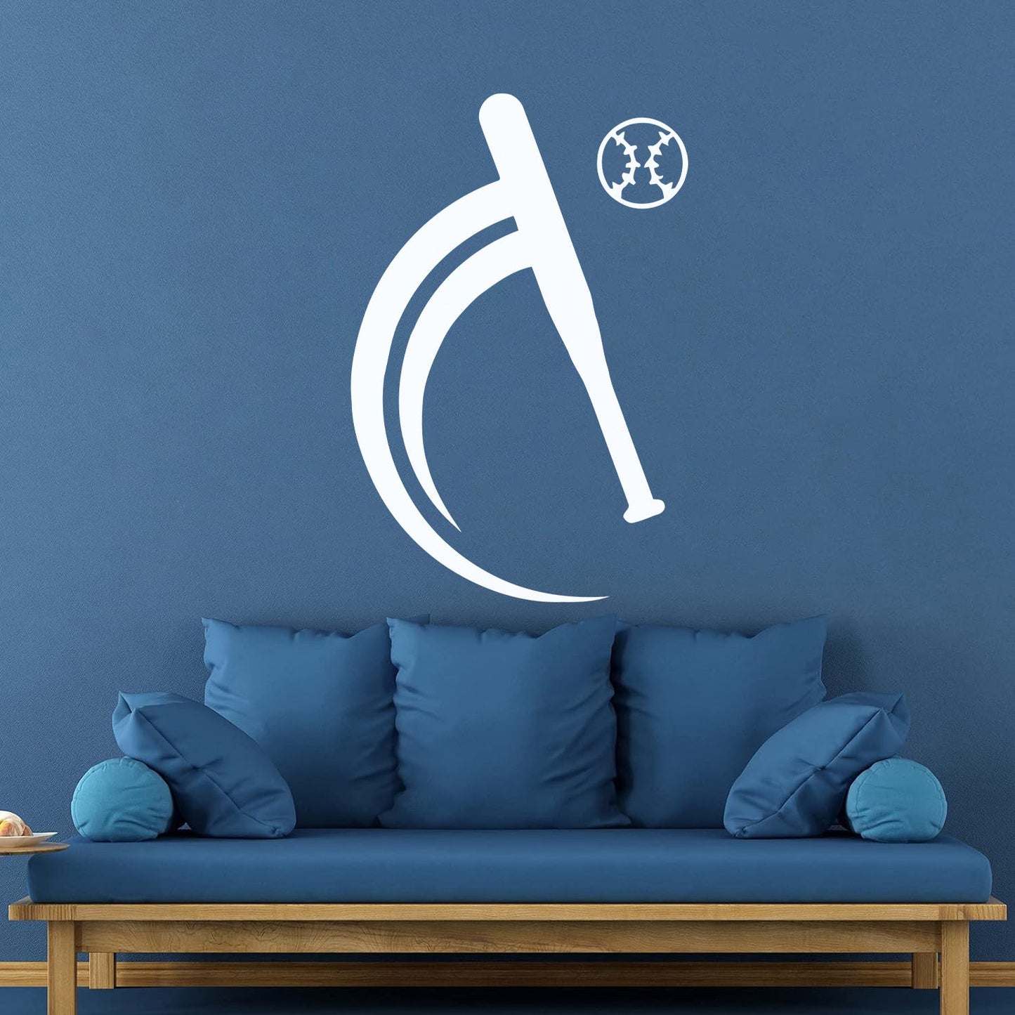 Vinyl Wall Stickers Baseball Bat Sports Ball Game Fitnesscenter Self Adhesive