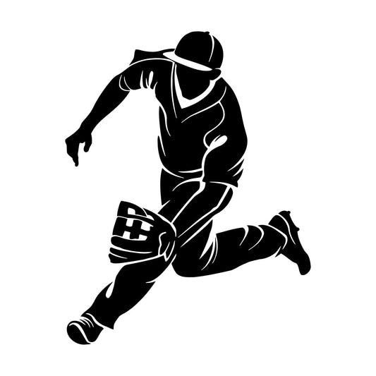 Vinyl Wall Decals Baseball Player Sports Game Catcher Multi Color Selection