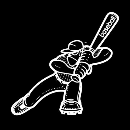 Mural And Wall Vinyl Decal Baseball Sports Game Player Easy Installation