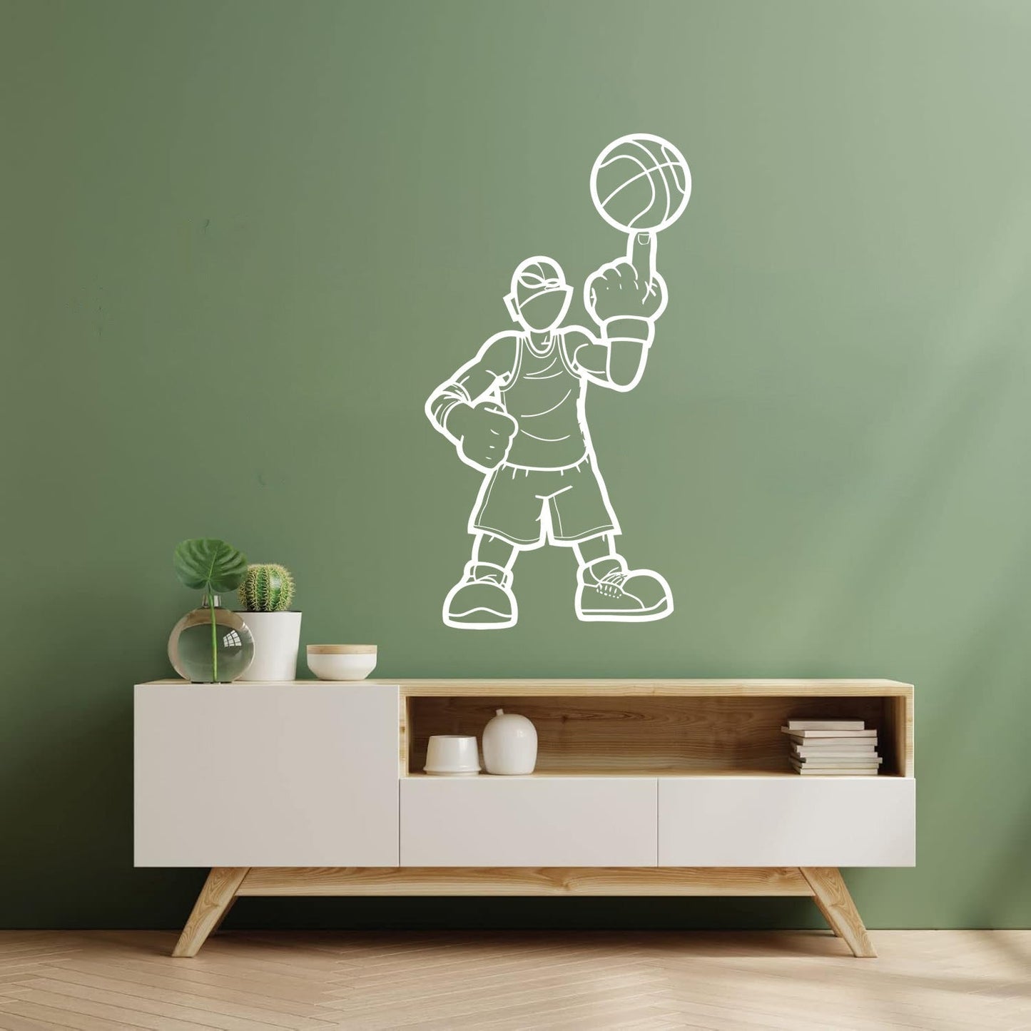 Basketball Player Game Sport Ball Wall Stickers Paster Paper Art Mural Painting