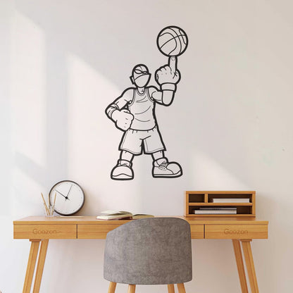 Basketball Player Game Sport Ball Wall Stickers Paster Paper Art Mural Painting