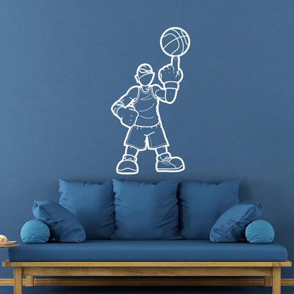Basketball Player Game Sport Ball Wall Stickers Paster Paper Art Mural Painting