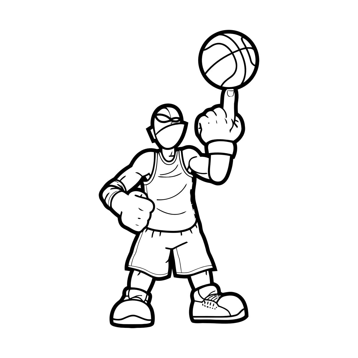 Basketball Player Game Sport Ball Wall Stickers Paster Paper Art Mural Painting