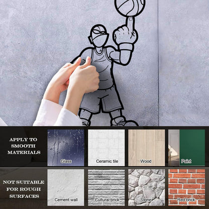 Basketball Player Game Sport Ball Wall Stickers Paster Paper Art Mural Painting