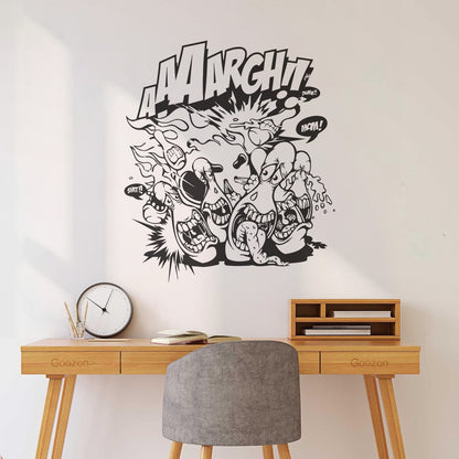 Lettering Stickers Bowling Sports Funny Skittles Recreation Window Decals