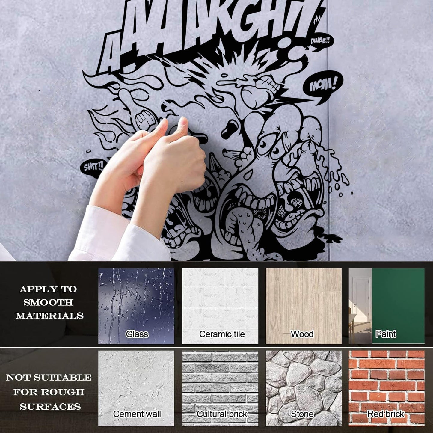 Lettering Stickers Bowling Sports Funny Skittles Recreation Window Decals