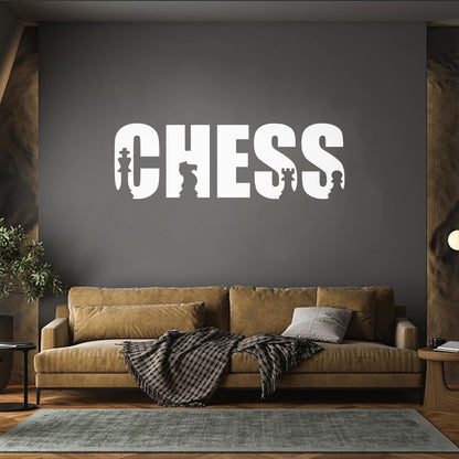 Fine Carving Stickers Chess Pieces Game Sport Word Easy Installation