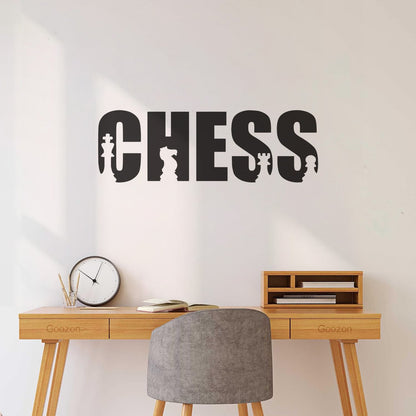Fine Carving Stickers Chess Pieces Game Sport Word Easy Installation
