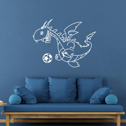 Wall Decals Pvc Dragon Funny Football Ball Fairy Tale Children Can Modify And Add Information