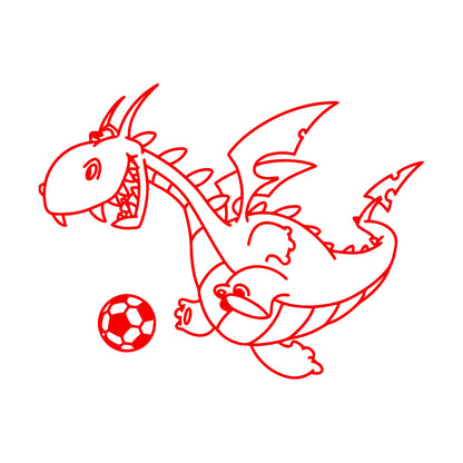 Wall Decals Pvc Dragon Funny Football Ball Fairy Tale Children Can Modify And Add Information