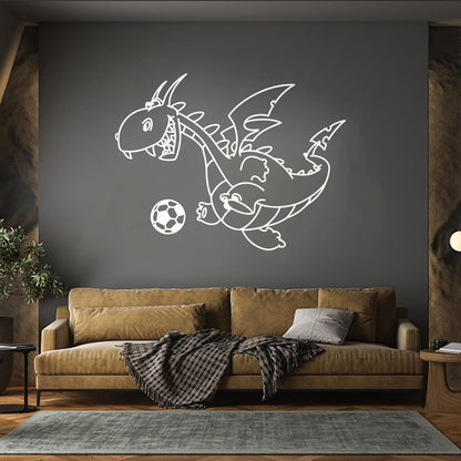 Wall Decals Pvc Dragon Funny Football Ball Fairy Tale Children Can Modify And Add Information