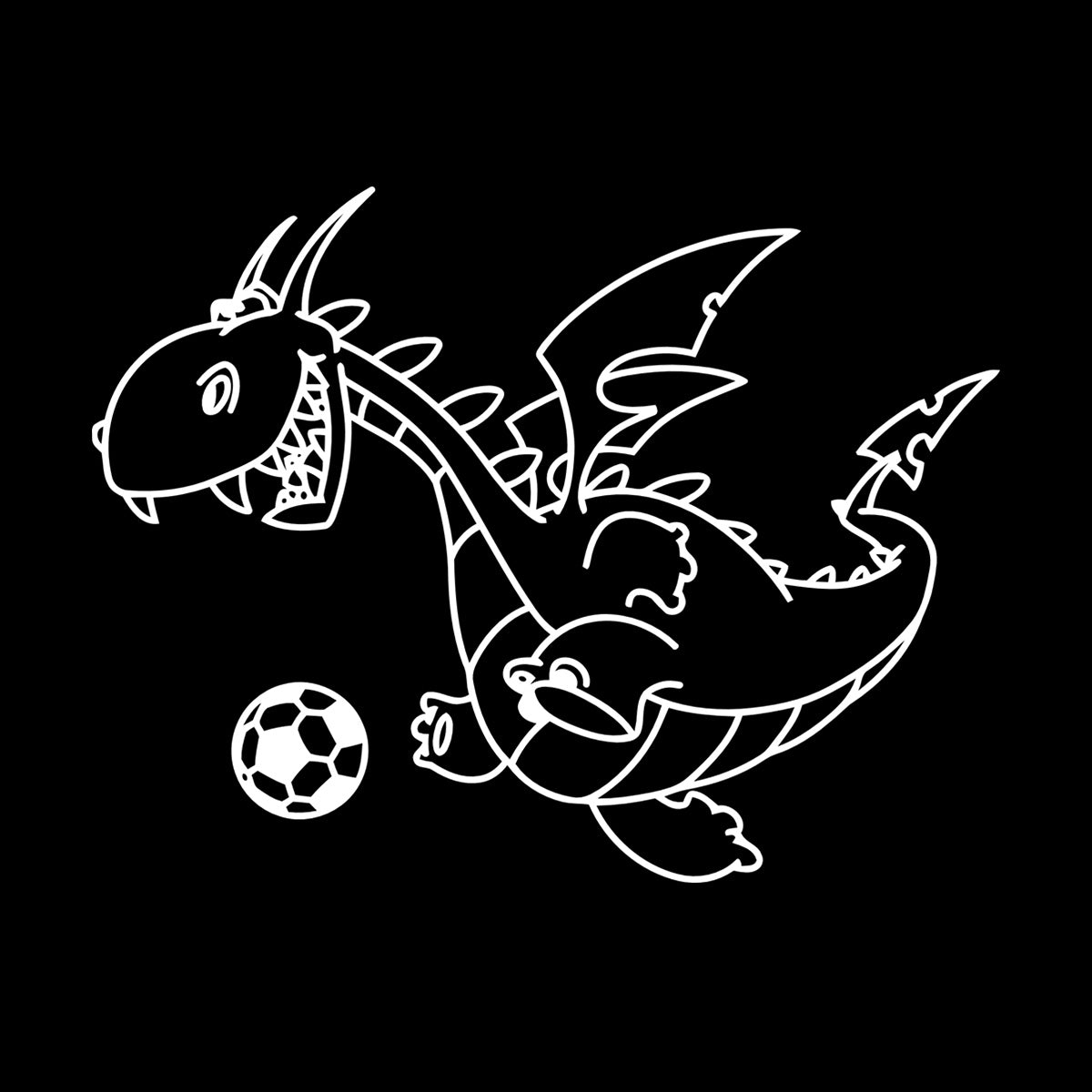 Wall Decals Pvc Dragon Funny Football Ball Fairy Tale Children Can Modify And Add Information