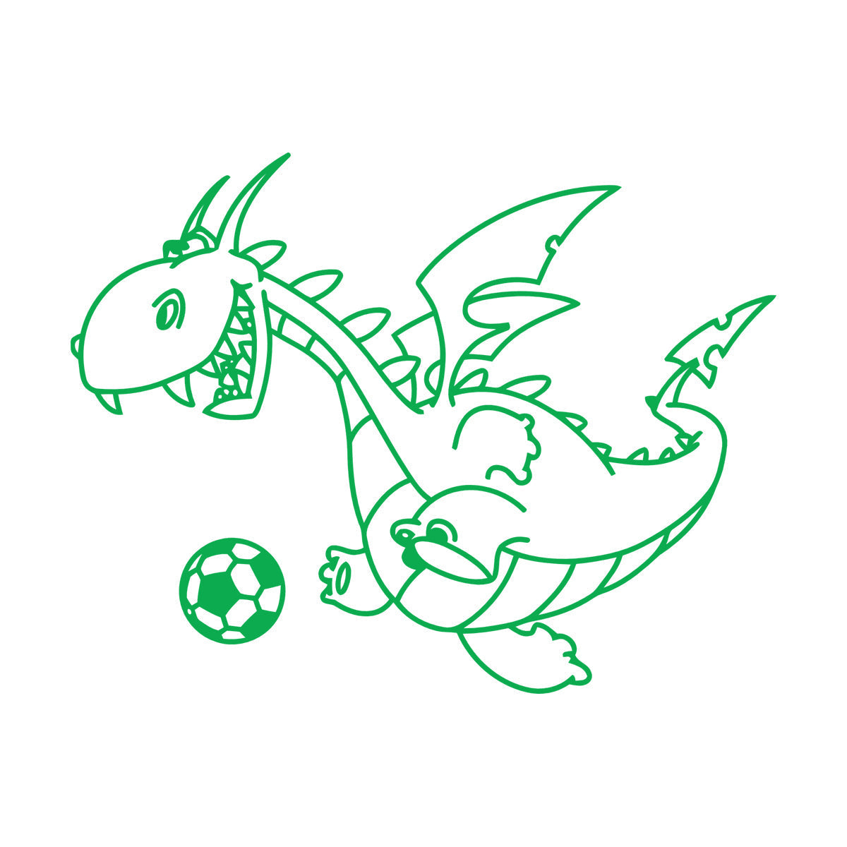Wall Decals Pvc Dragon Funny Football Ball Fairy Tale Children Can Modify And Add Information