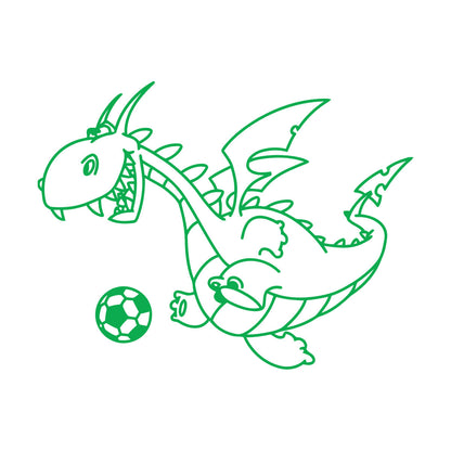 Wall Decals Pvc Dragon Funny Football Ball Fairy Tale Children Can Modify And Add Information