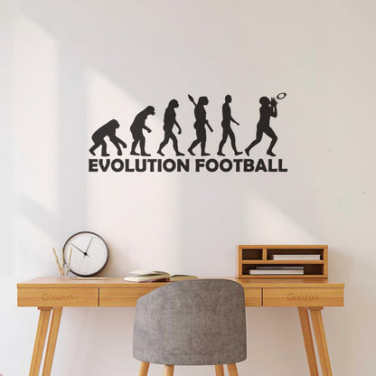 Lettering Stickers Evolution Football Sport Rugby Art Decoration
