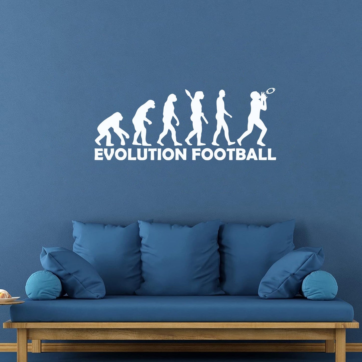 Lettering Stickers Evolution Football Sport Rugby Art Decoration